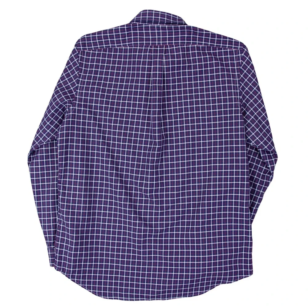 Polo Ralph Lauren Mens L Classic Fit Performance Nylon Poly Shirt Blue‎
